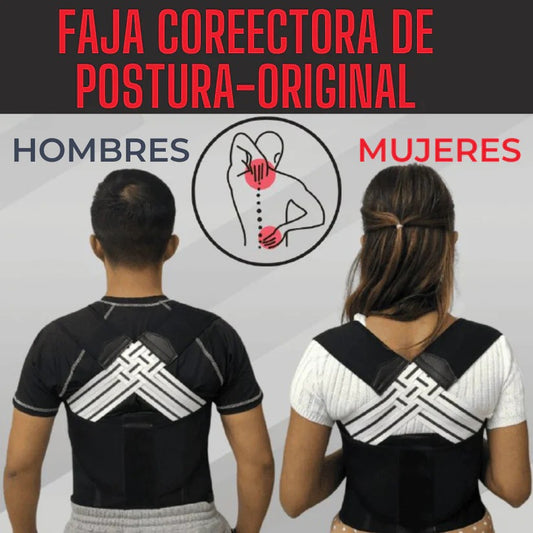FAJA CORRECTORA DE POSTURA ORIGINAL 2 EN 1